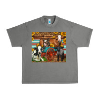 Tornado Farm Animals On An Old Wagon Urban Heavy Tee - LillyAllenDesigns