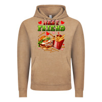 Vintage Coffee best friend hamburger potatoes Vintage Hoodie - AdoDesignShop
