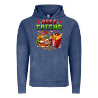Vintage Denim best friend hamburger potatoes Vintage Hoodie - AdoDesignShop