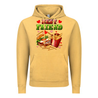Vintage Mustard best friend hamburger potatoes Vintage Hoodie - AdoDesignShop