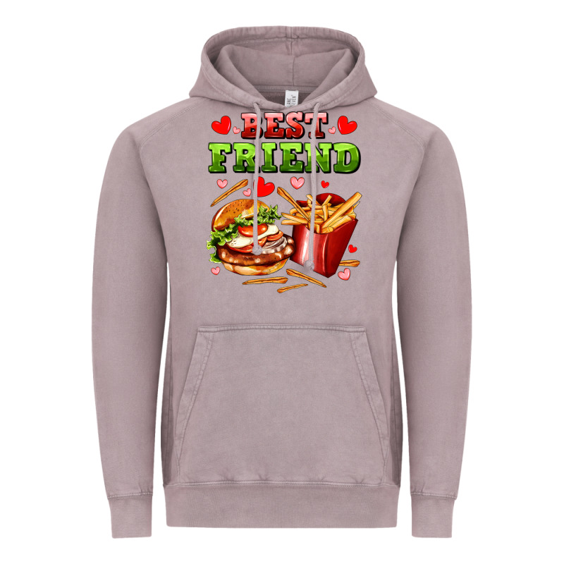 Best Friend Hamburger Potatoes Vintage Hoodie by AdoDesignShop | Teevron