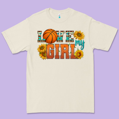 Love My Girl Basketball Premium Tee Designed By Hra Design Shop