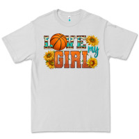 Dove Grey love my girl basketball Premium Tee - HRA Design Shop
