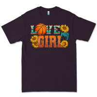Plum love my girl basketball Premium Tee - HRA Design Shop