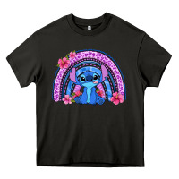 Asphalt stitch rainbow Heavy Core Tee - Zillion Design Studio