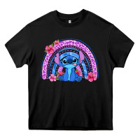 Black stitch rainbow Heavy Core Tee - Zillion Design Studio
