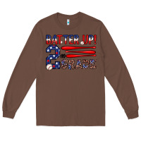 Chestnut batter up 2nd grade Long Sleeve Tee - JahusDesignShop