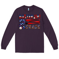 Plum batter up 2nd grade Long Sleeve Tee - JahusDesignShop