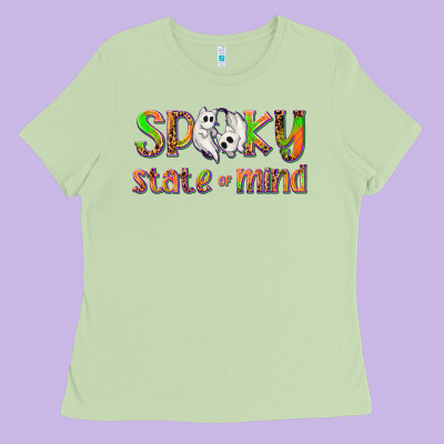 Spooky State Of Mind Ladies Tee Designed By Texasbilliewilder