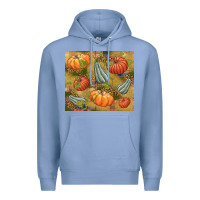 Colony Blue Fall Premium Hoodie - NancyCooperArtShop