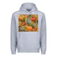 Heather Grey Fall Premium Hoodie - NancyCooperArtShop