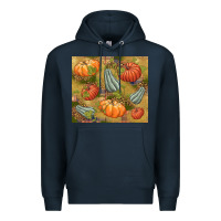 Navy Fall Premium Hoodie - NancyCooperArtShop