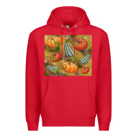 Red Fall Premium Hoodie - NancyCooperArtShop
