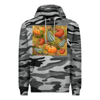 Slate Camo Fall Premium Hoodie - NancyCooperArtShop