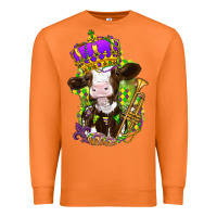 Carrot Mardi Gras cow Premium Sweatshirt - NancyCooperArtShop