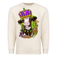 Sandshell Mardi Gras cow Premium Sweatshirt - NancyCooperArtShop