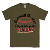Army Green baseball brother i'm just here for the snacks Classic Tee - MaliasSmallBusiness