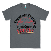 Charcoal Heather baseball brother i'm just here for the snacks Classic Tee - MaliasSmallBusiness