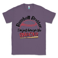 Lavender baseball brother i'm just here for the snacks Classic Tee - MaliasSmallBusiness