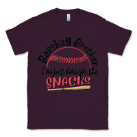Plum baseball brother i'm just here for the snacks Classic Tee - MaliasSmallBusiness