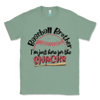Sage baseball brother i'm just here for the snacks Classic Tee - MaliasSmallBusiness