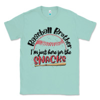 Seafoam baseball brother i'm just here for the snacks Classic Tee - MaliasSmallBusiness