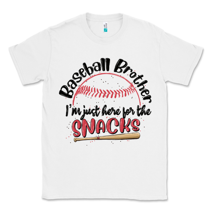 Baseball Brother I'm Just Here For The Snacks Classic Tee by MaliasSmallBusiness | Teevron