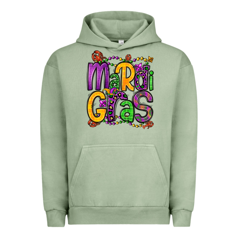 Mardi Gras Urban Hoodie by OliviaCreatesArt | Teevron