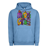 Pigment Pebble Blue mardi gras Urban Hoodie - OliviaCreatesArt