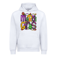 White mardi gras Urban Hoodie - OliviaCreatesArt