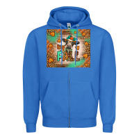 True Royal Western Hay Fall Cow Zipper Hoodie - LillyAllenDesigns