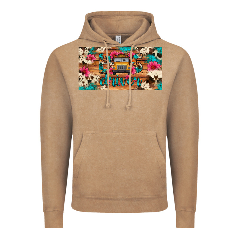 Bus Driver School Bus Cowhide License Plate Vintage Hoodie by Artiststas | Teevron