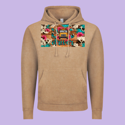 Bus Driver School Bus Cowhide License Plate Vintage Hoodie Designed By Artiststas