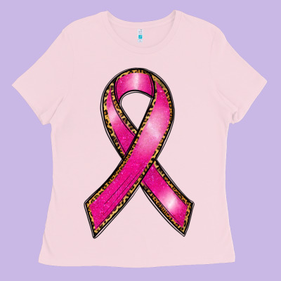 Breast Cancer Ribbon Ladies Tee Designed By Ranaportraitstore
