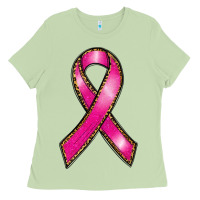 Matcha breast cancer ribbon Ladies Tee - RanaPortraitStore