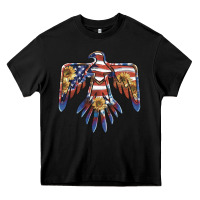 Black thunderbird usa Heavy Core Tee - BarkalooDesign