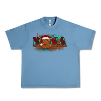 Pebble Blue christmas nana highland cow Urban Heavy Tee - BarkalooDesign