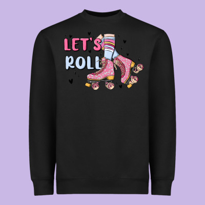 Let's Roll Heavyweight Sweatshirt Designed By Maliassmallbusiness