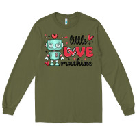 Army Green little love machine Long Sleeve Tee - MaliasSmallBusiness