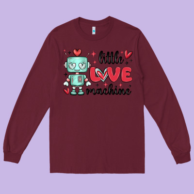 Little Love Machine Long Sleeve Tee Designed By Maliassmallbusiness