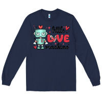 Navy little love machine Long Sleeve Tee - MaliasSmallBusiness