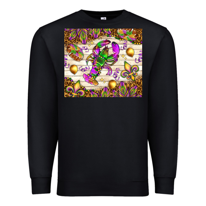 Mardi Gras With Crab Premium Sweatshirt by NancyCooperArtShop | Teevron