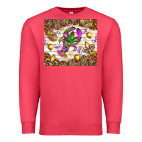 Cardinal Mardi Gras with crab Premium Sweatshirt - NancyCooperArtShop