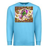 Ocean Blue Mardi Gras with crab Premium Sweatshirt - NancyCooperArtShop