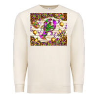 Sandshell Mardi Gras with crab Premium Sweatshirt - NancyCooperArtShop