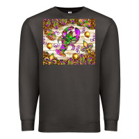 Smoke Mardi Gras with crab Premium Sweatshirt - NancyCooperArtShop