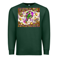 Sports Green Mardi Gras with crab Premium Sweatshirt - NancyCooperArtShop