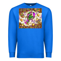 True Royal Mardi Gras with crab Premium Sweatshirt - NancyCooperArtShop