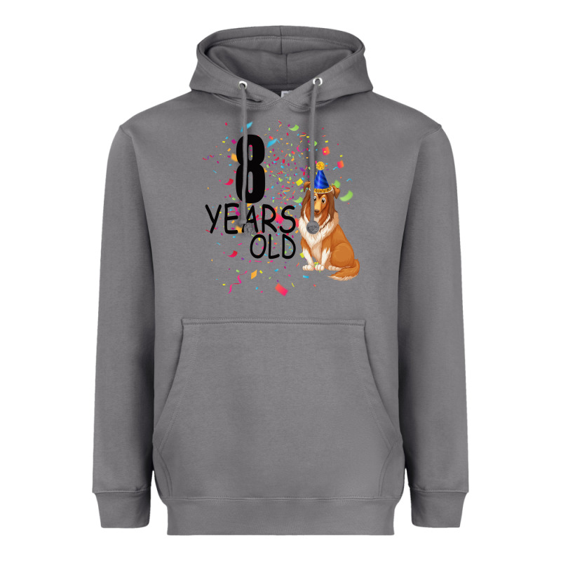 8 Years Old Black Heavyweight Hoodie by Bettercallsaul | Teevron