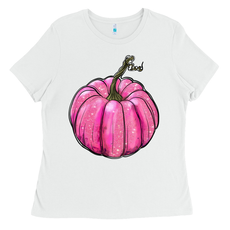 Breast Cancer Awereness Pumpkin Ladies Tee by RanaPortraitStore | Teevron